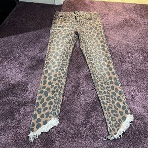 Heartless leopard jeans size 26